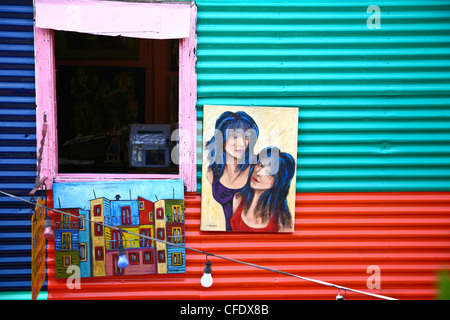 Scenes La Boca a neighborhood, or barrio of the Argentine capital, Buenos Aires Stock Photo