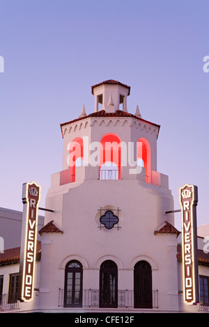 Historic Fox Theater in Riverside City, California, United States of America, Stock Photo