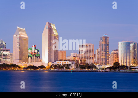 San Diego skyline viewed from Coronado Island, San Diego, California, United States of America, Stock Photo