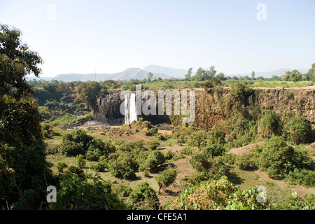 The Tis Isat Blue Nile Falls near Bahir Dar in Ethiopia Stock Photo