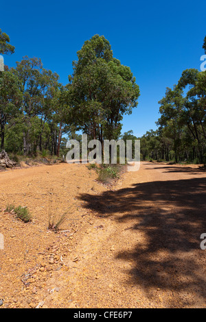 Isolated Dirt Road in Bush Western Australia Stock Photo