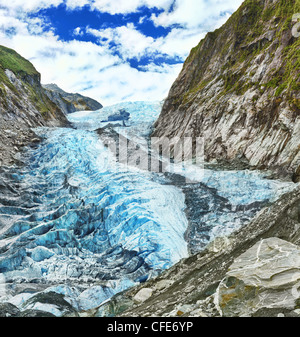 Franz Josef glacier in New Zealand Stock Photo