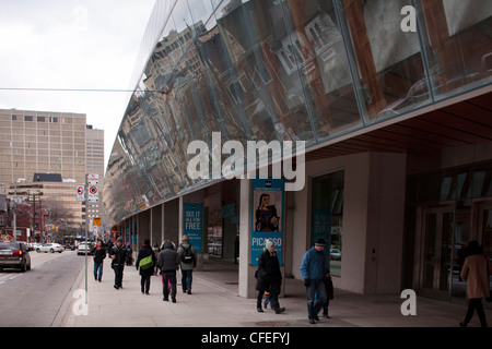 The Art Gallery of Ontario (AGO) is an art museum in Toronto's Downtown Grange Park district, on Dundas Street West Stock Photo