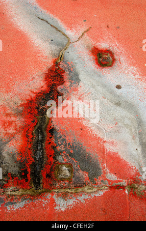 painted and grungy concrete background Stock Photo