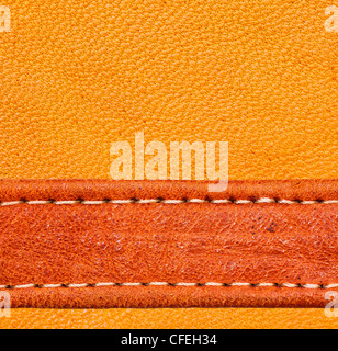 A brown leather texture. high resolution. Stock Photo