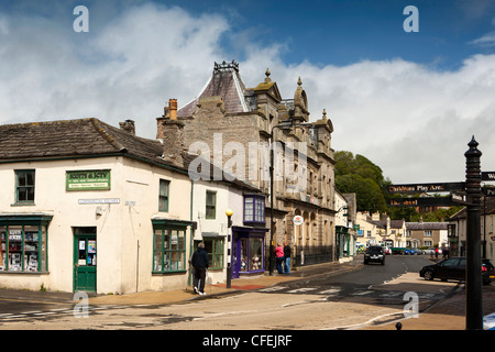 UK, England, Yorkshire, Leyburn, High Street Stock Photo