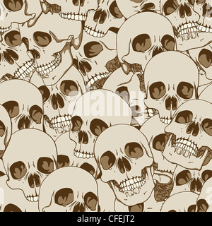 Human skull seamless pattern background Stock Photo - Alamy