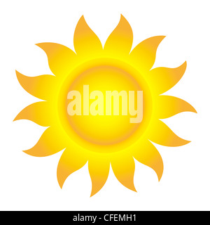 Vector Illustration of Abstract Sun Stock Photo