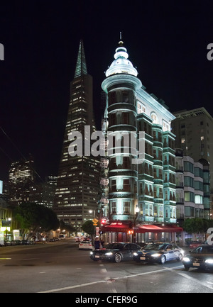 San Francisco the old Victorian house Stock Photo