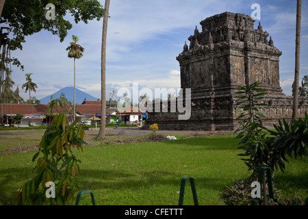 Temple near Borobudur Java (UNESCO), Indonesia, South Pacific, Asia. Stock Photo