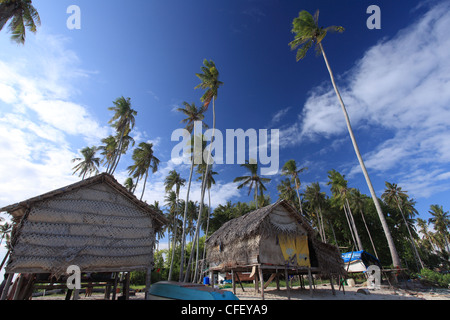 Human interest of the Sea Bajau tribes of Semporna, Sabah Stock Photo