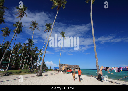 Human interest of the Sea Bajau tribes of Semporna, Sabah Stock Photo