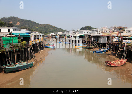 Stilt Houses, Tai O fishing village, Lantau Island, Hong Kong, China, Asia Stock Photo