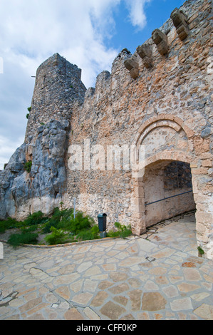 Crusader castle of St. Hilarion, Turkish part of Cyprus, Europe Stock Photo