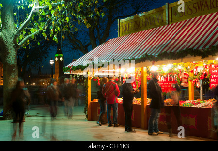 Christmas Market, The Southbank, London, England, United Kingdom, Europe Stock Photo