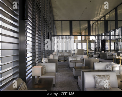 Armani Hotel Milano, Italy. Lounge bar Stock Photo