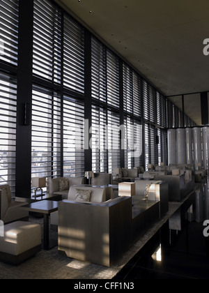 Armani Hotel Milano, Italy. Lounge bar Stock Photo