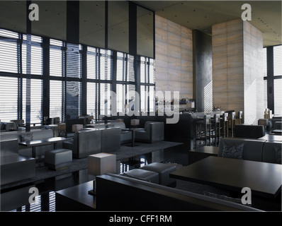 Armani Hotel Milano, Italy. Lounge bar Stock Photo