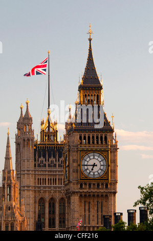 Houses of Parliament and Big Ben, Westminster, UNESCO World Heritage Site, London, England, United Kingdom, Europe Stock Photo