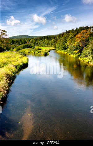 Margaree River, Margaree Centre, Cape Breton, Nova Scotia, Canada Stock ...