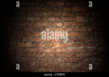 An aged brick wall suitable for use as background or to have graffiti added Stock Photo