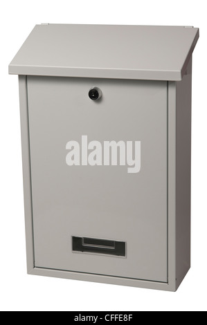 Mailbox isolated on white with clipping path. Stock Photo