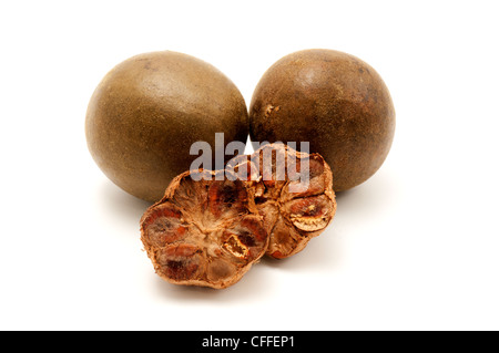 Luo han guo on a white background Stock Photo