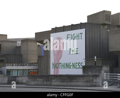 Fight The Nothingness at The Hayward Gallery. Southbank Centre, Belvedere Road, London, England, UK Stock Photo