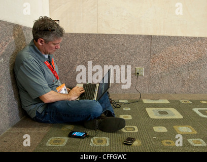 March 12th, 2012 Austin, Texas : SXSW Interactive convention draws thousands of tech-savvy attendees.  Stock Photo