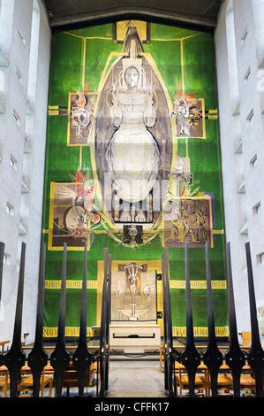 Graham Sutherland's tapestry 'Christ in Glory' in the new St Michaels Cathedral, Coventry, West Midlands, England, UK Stock Photo