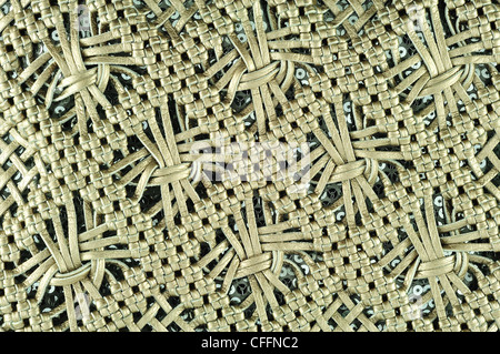 Brown woven leather Stock Photo