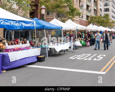 3rd Avenue Farmer's market, San Diego Stock Photo