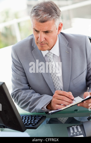 Businessman working Stock Photo