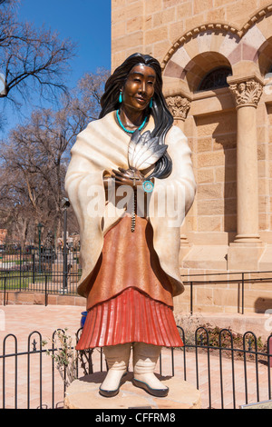 St. Francis Assisi Cathedral Basilica, Santa Fe Stock Photo