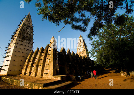 The Sahel style mosque in Bobo Dioulasso in Burkina Faso. Stock Photo