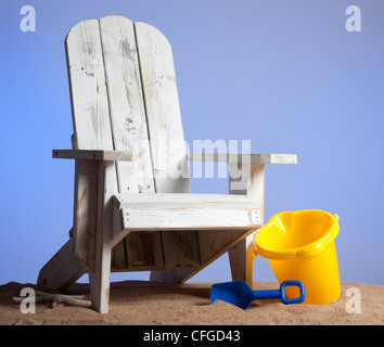 Yellow Adirondack chair Stock Photo: 310807256 - Alamy