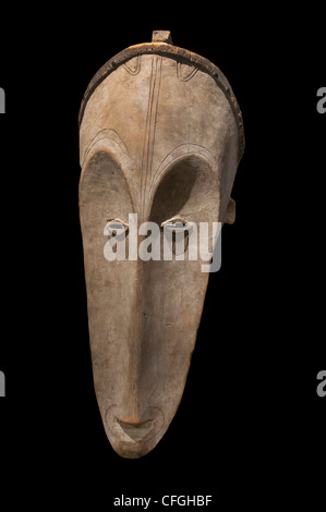 Fang mask used for the ngil ceremony an inquisitorial search for sorcerers Gabon Africa African 19th cent Stock Photo
