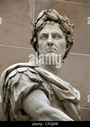 Gaius Julius Caesar 100  – 44 BC Roman emperor general statesman by Nicolas Coustou 1658–1733 Stock Photo