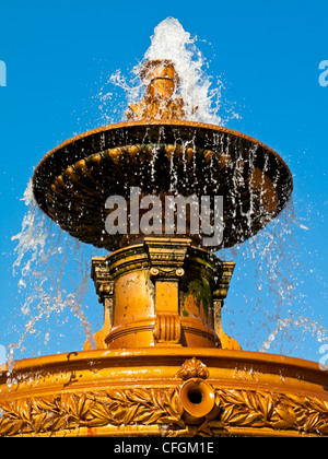 The fountain in Town Hall Square in Leicester City Centre England built in 1879 as a gift to the borough from Israel Hart Stock Photo