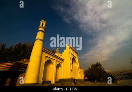 Id Kah mosque is the heart of Uyghur culture. Stock Photo