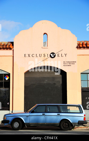 Exclusively Volvo Garage, Mission San Francisco CA Stock Photo