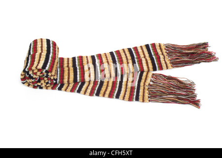 Scarf made from yarn. Stock Photo