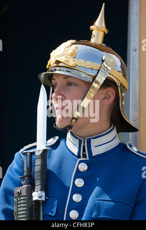 Woman guard at the Royal Palace, Stockholm 13 Stock Photo
