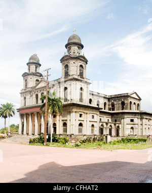 Cathedral of Santiago Managua Nicaragua on Plaza of the Revolution Stock Photo