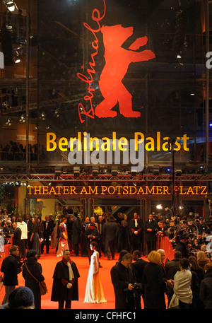 Red carpet at the Berlinale, International Film Festival, Berlinale Palast on Potsdamer Platz square, Berlin, Germany, Europe