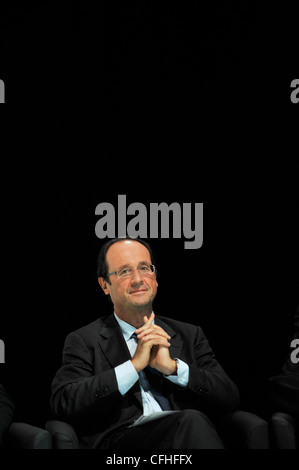 Villeurbanne (69) :  François Hollande campaigning for the Socialist party primary elections (2011/09/14) Stock Photo