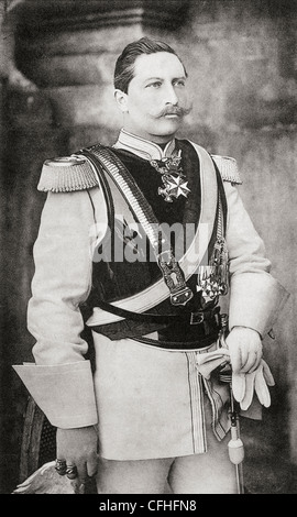 Kaiser Wilhelm II, 1859 – 1941. Last German Emperor and King of Prussia. From Bismarck, The Trilogy of a Fighter published 1927. Stock Photo