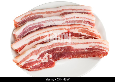 prime rib on a white plate Stock Photo