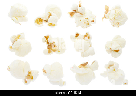 Popcorn isolated on white Stock Photo