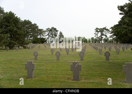 German First World War cemetery at Prosnes in Champagne, France Stock Photo